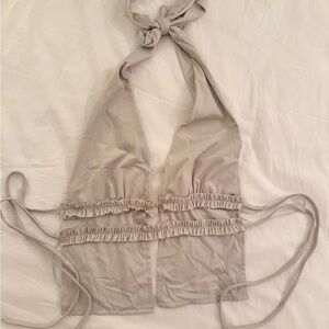 Edikted grey Halter Top open back
